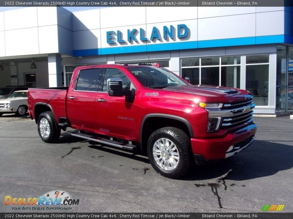 2022 Chevrolet Silverado 2500HD High Country Crew Cab 4x4 Cherry Red Tintcoat / Jet Black/­Umber Photo #1