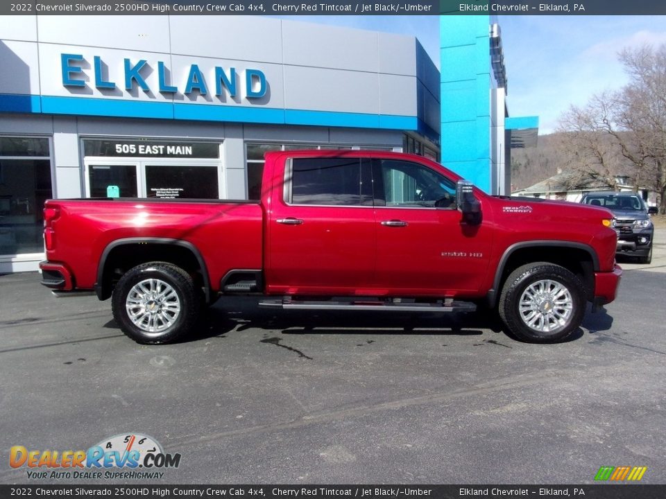 2022 Chevrolet Silverado 2500HD High Country Crew Cab 4x4 Cherry Red Tintcoat / Jet Black/­Umber Photo #2