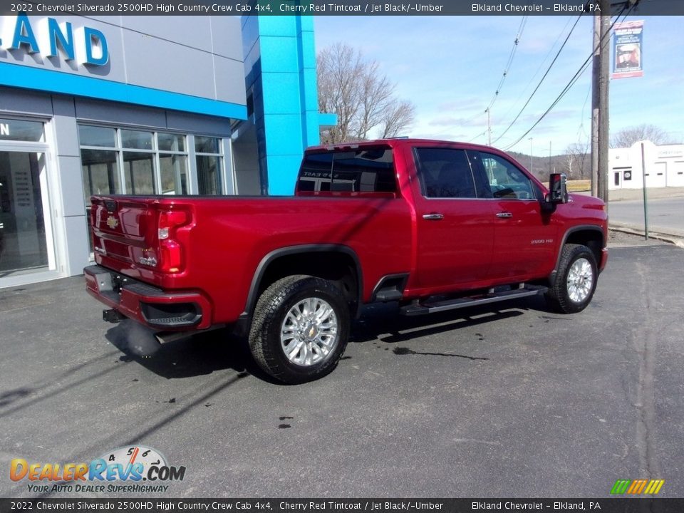 2022 Chevrolet Silverado 2500HD High Country Crew Cab 4x4 Cherry Red Tintcoat / Jet Black/­Umber Photo #3