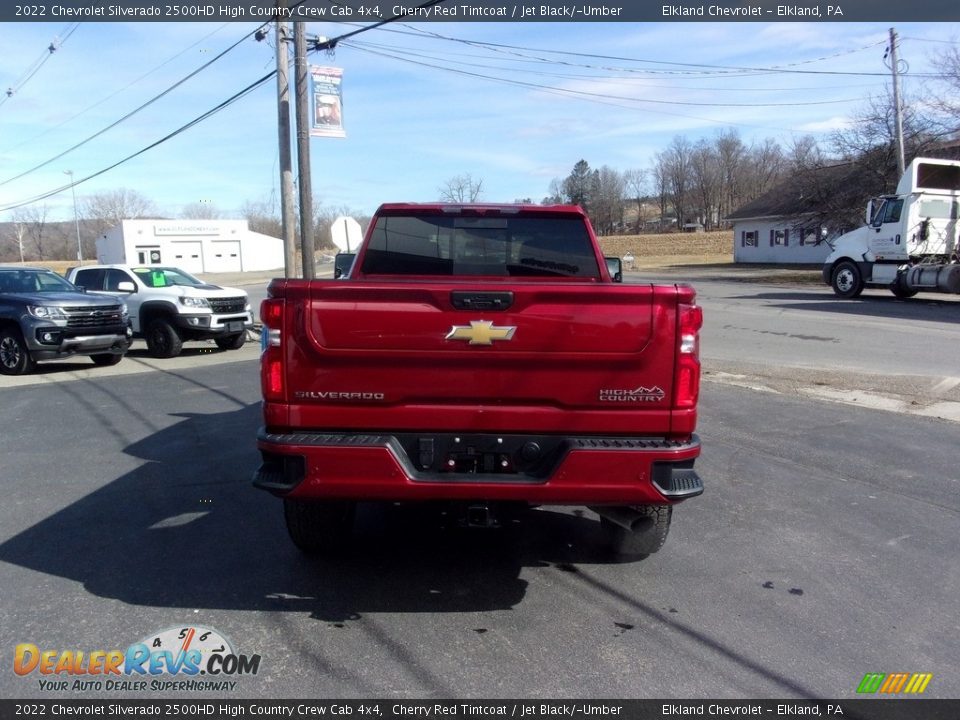 2022 Chevrolet Silverado 2500HD High Country Crew Cab 4x4 Cherry Red Tintcoat / Jet Black/­Umber Photo #4