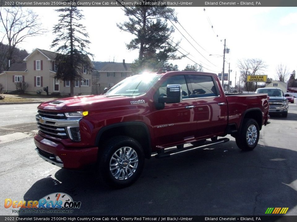 2022 Chevrolet Silverado 2500HD High Country Crew Cab 4x4 Cherry Red Tintcoat / Jet Black/­Umber Photo #7