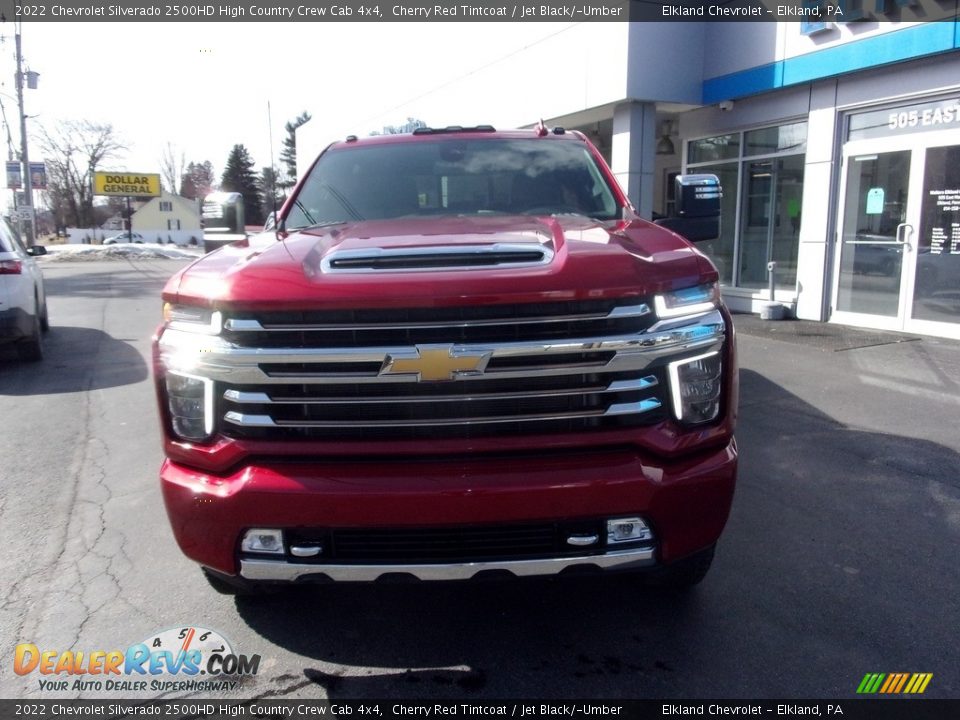 2022 Chevrolet Silverado 2500HD High Country Crew Cab 4x4 Cherry Red Tintcoat / Jet Black/­Umber Photo #8