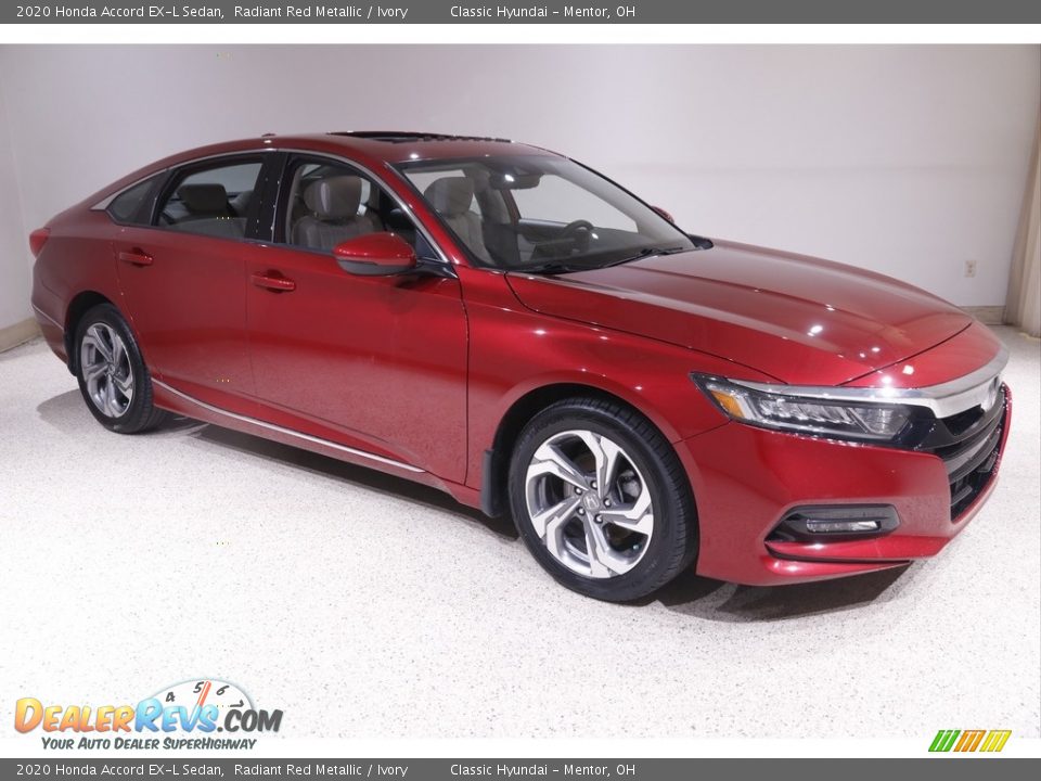 2020 Honda Accord EX-L Sedan Radiant Red Metallic / Ivory Photo #1