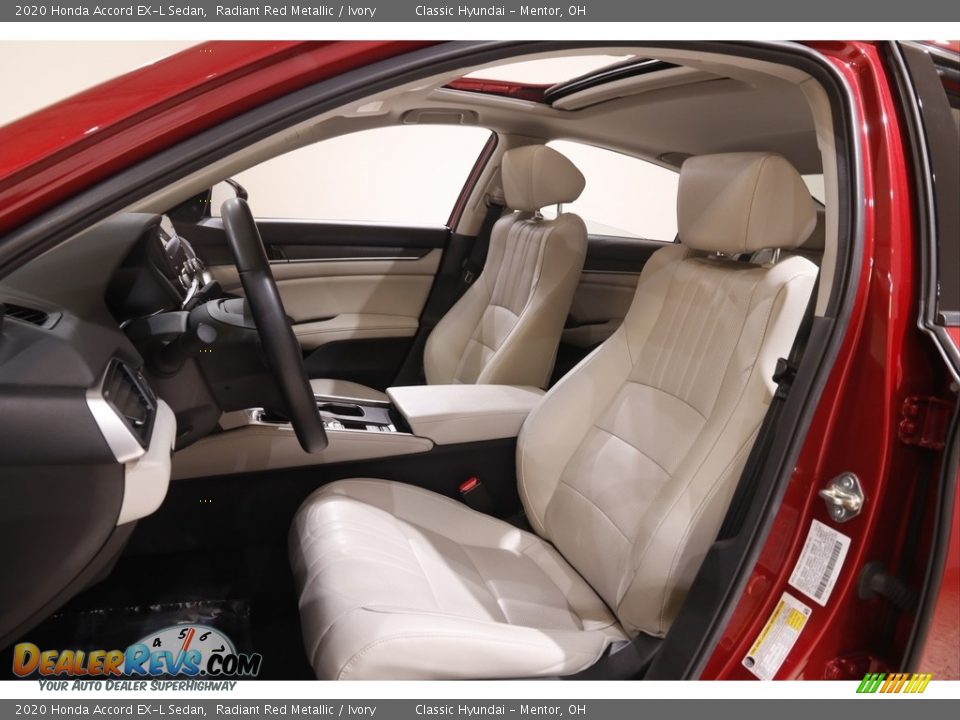 2020 Honda Accord EX-L Sedan Radiant Red Metallic / Ivory Photo #5