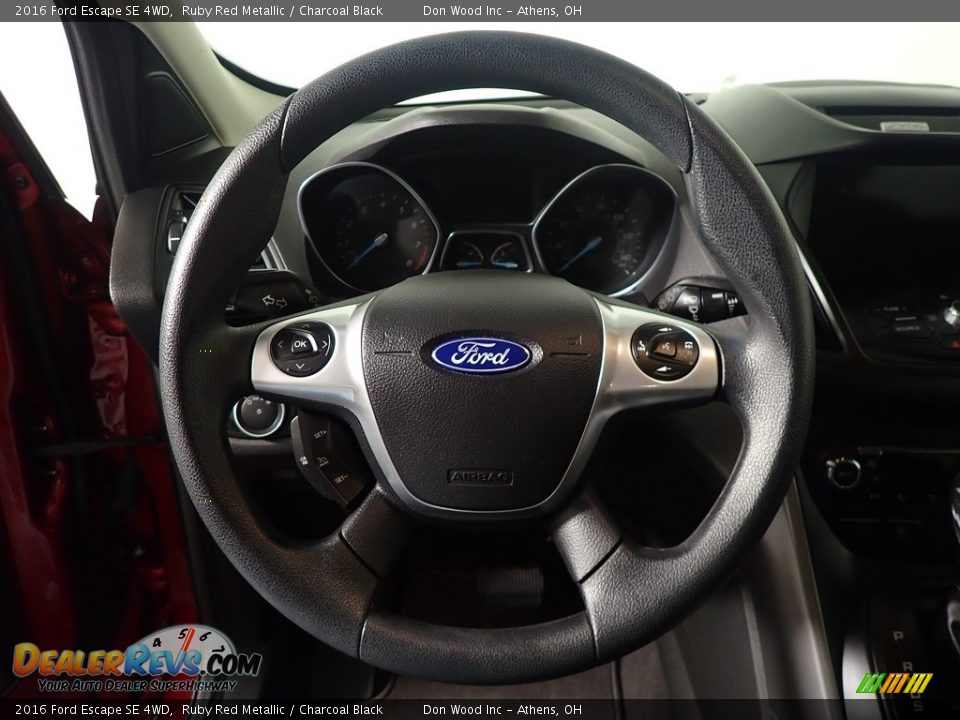 2016 Ford Escape SE 4WD Ruby Red Metallic / Charcoal Black Photo #28