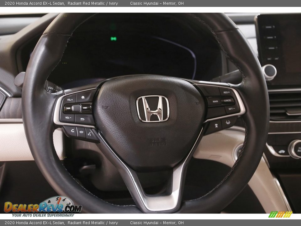 2020 Honda Accord EX-L Sedan Radiant Red Metallic / Ivory Photo #7