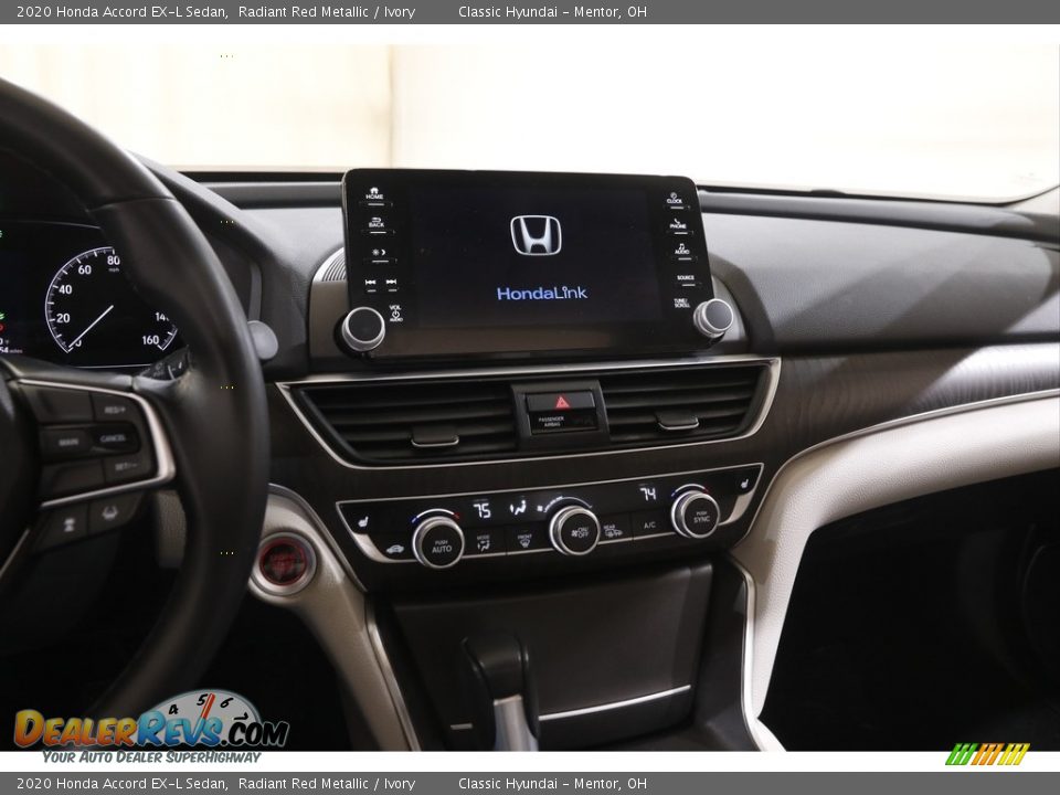2020 Honda Accord EX-L Sedan Radiant Red Metallic / Ivory Photo #9