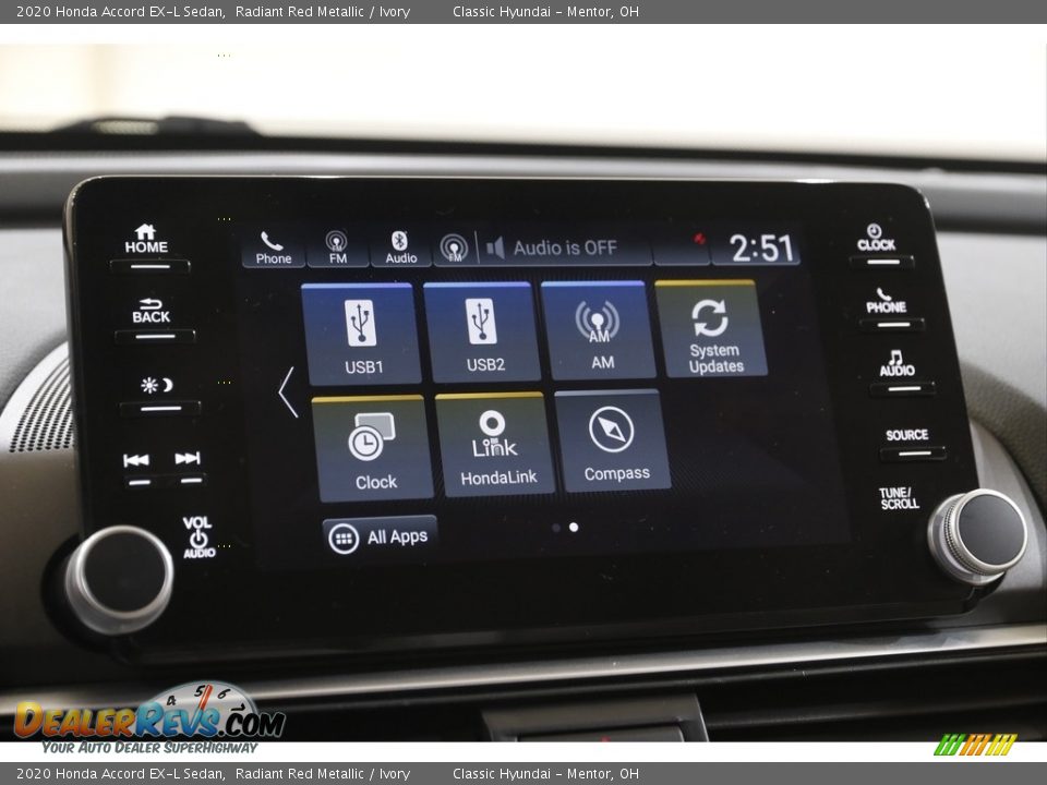 2020 Honda Accord EX-L Sedan Radiant Red Metallic / Ivory Photo #11