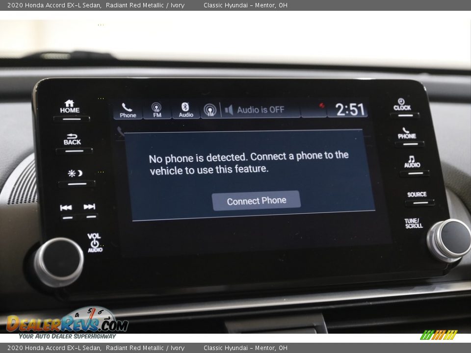 2020 Honda Accord EX-L Sedan Radiant Red Metallic / Ivory Photo #12