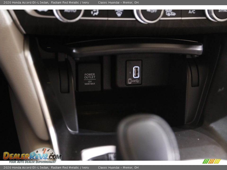 2020 Honda Accord EX-L Sedan Radiant Red Metallic / Ivory Photo #16