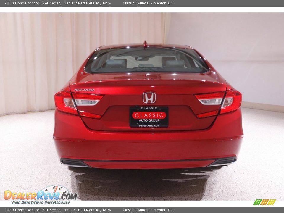 2020 Honda Accord EX-L Sedan Radiant Red Metallic / Ivory Photo #20