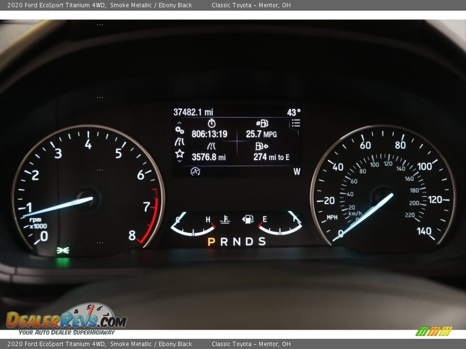 2020 Ford EcoSport Titanium 4WD Smoke Metallic / Ebony Black Photo #8