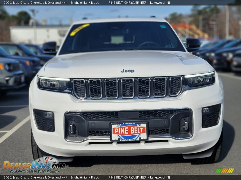 2021 Jeep Grand Cherokee L Overland 4x4 Bright White / Black Photo #3