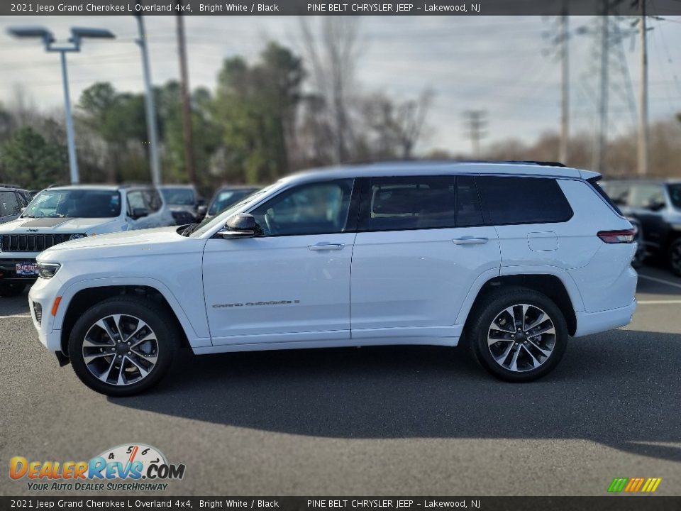 2021 Jeep Grand Cherokee L Overland 4x4 Bright White / Black Photo #4