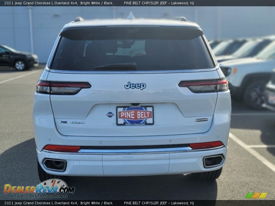 2021 Jeep Grand Cherokee L Overland 4x4 Bright White / Black Photo #7