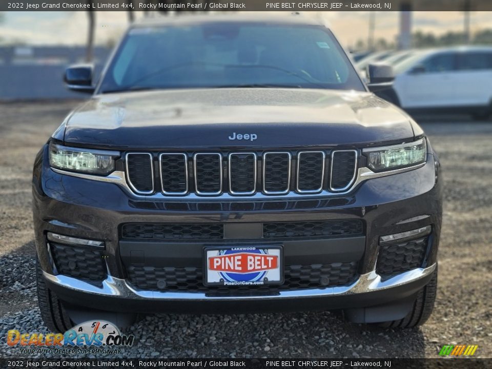 2022 Jeep Grand Cherokee L Limited 4x4 Rocky Mountain Pearl / Global Black Photo #3