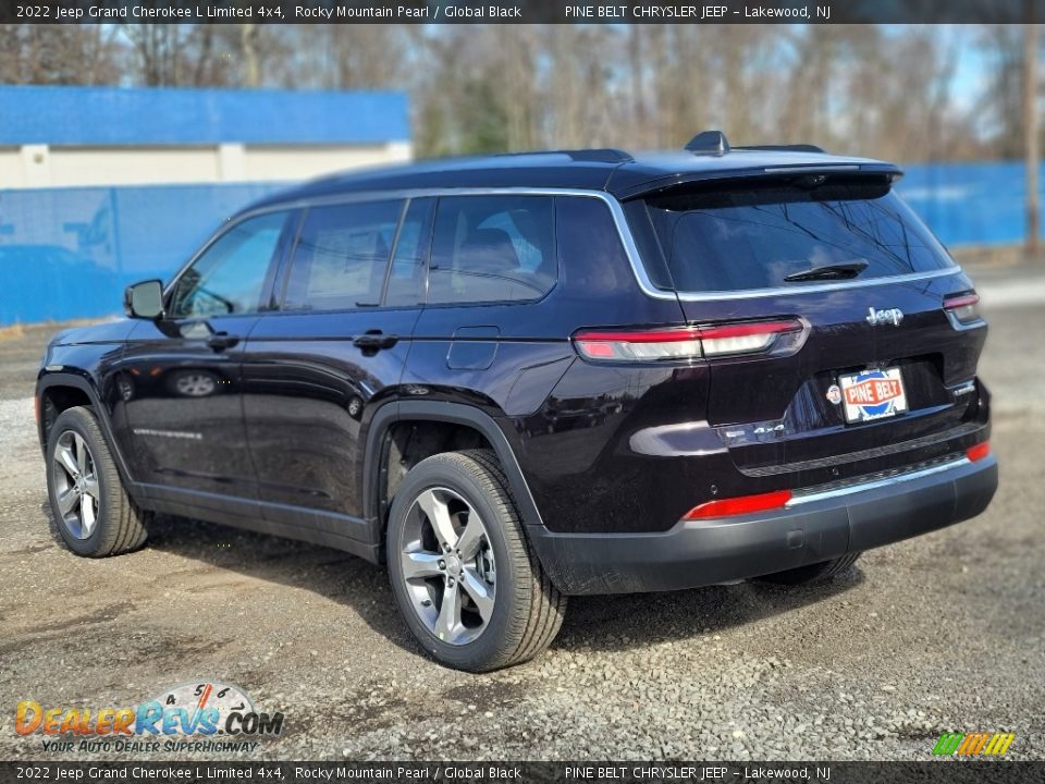 2022 Jeep Grand Cherokee L Limited 4x4 Rocky Mountain Pearl / Global Black Photo #6