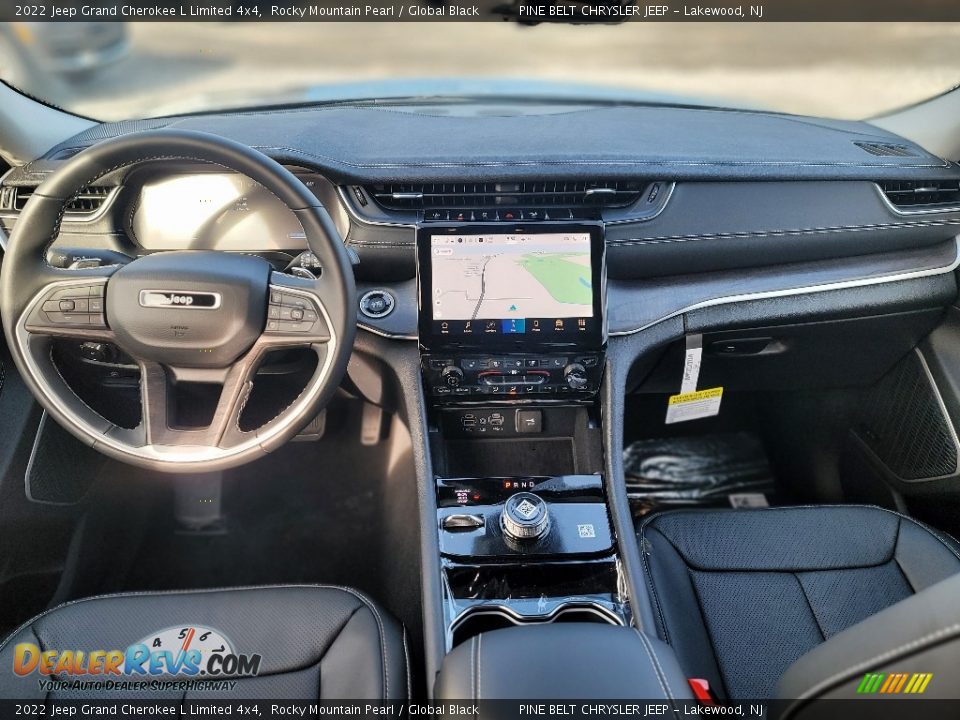 2022 Jeep Grand Cherokee L Limited 4x4 Rocky Mountain Pearl / Global Black Photo #11