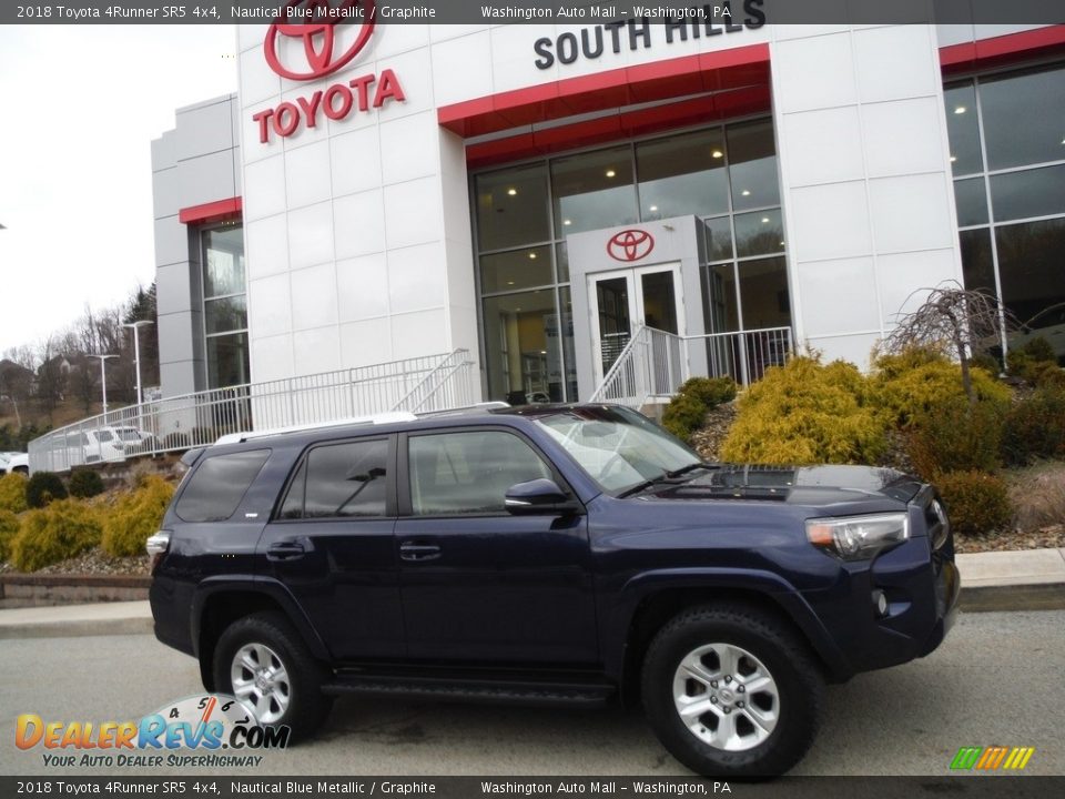 2018 Toyota 4Runner SR5 4x4 Nautical Blue Metallic / Graphite Photo #2