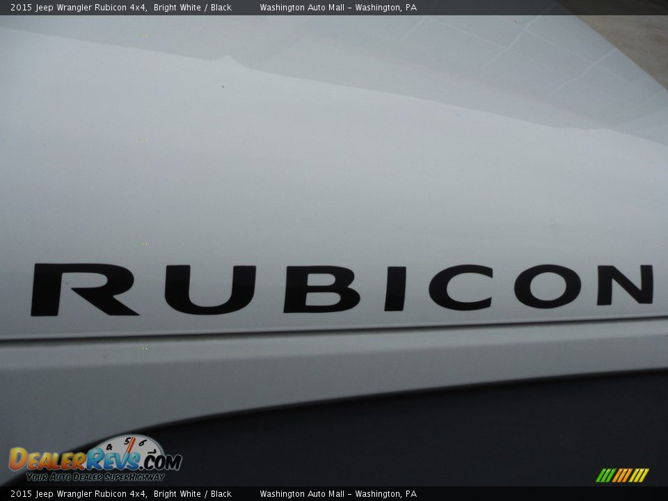 2015 Jeep Wrangler Rubicon 4x4 Bright White / Black Photo #10