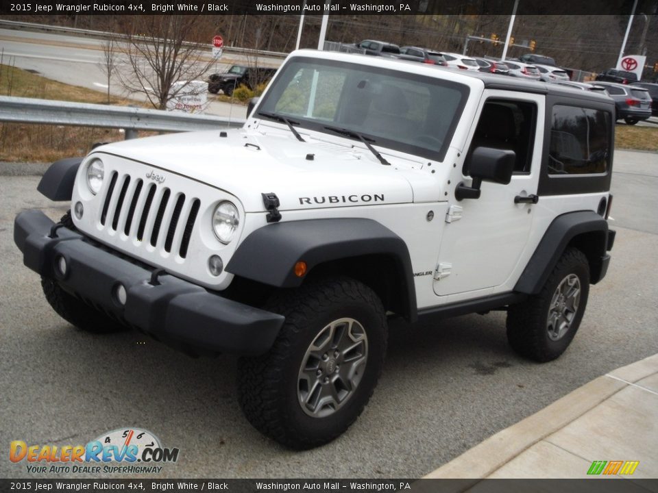 2015 Jeep Wrangler Rubicon 4x4 Bright White / Black Photo #12