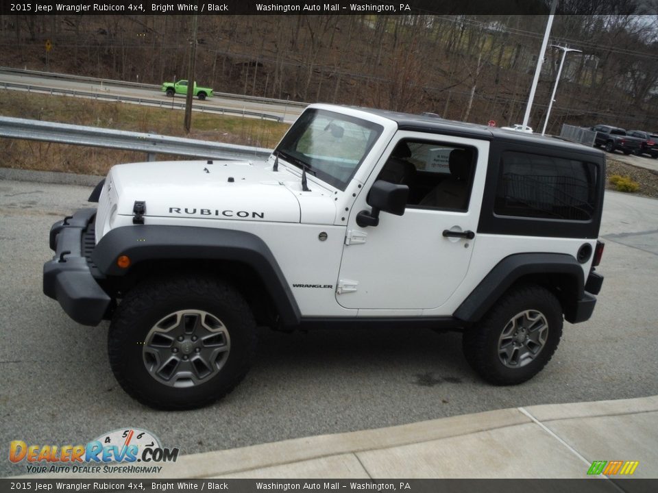 2015 Jeep Wrangler Rubicon 4x4 Bright White / Black Photo #13