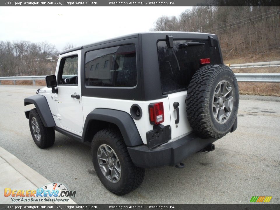 2015 Jeep Wrangler Rubicon 4x4 Bright White / Black Photo #15