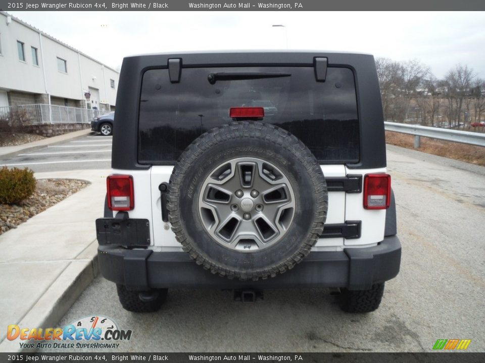 2015 Jeep Wrangler Rubicon 4x4 Bright White / Black Photo #16