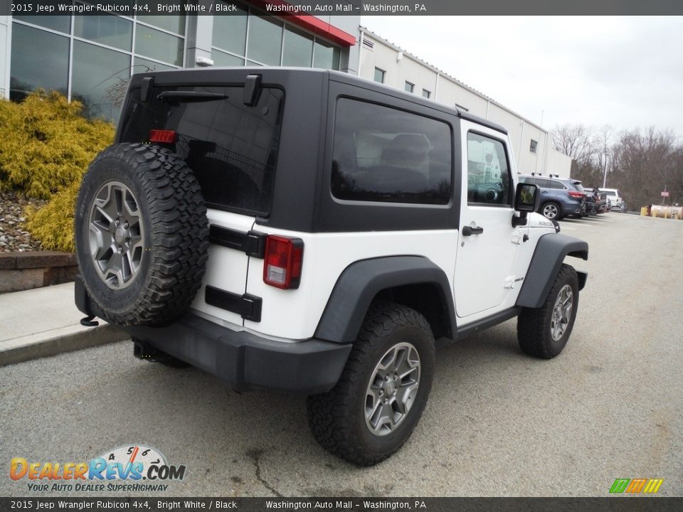 2015 Jeep Wrangler Rubicon 4x4 Bright White / Black Photo #17