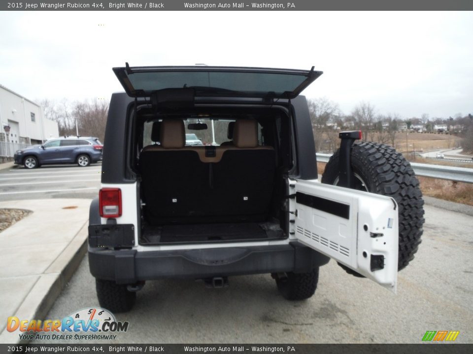 2015 Jeep Wrangler Rubicon 4x4 Bright White / Black Photo #27