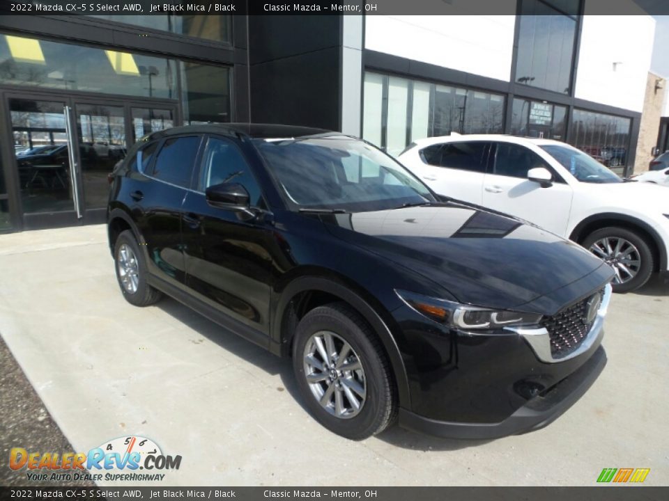 2022 Mazda CX-5 S Select AWD Jet Black Mica / Black Photo #1