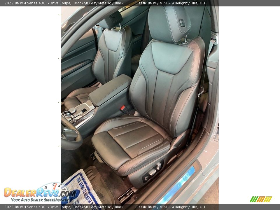 Black Interior - 2022 BMW 4 Series 430i xDrive Coupe Photo #4