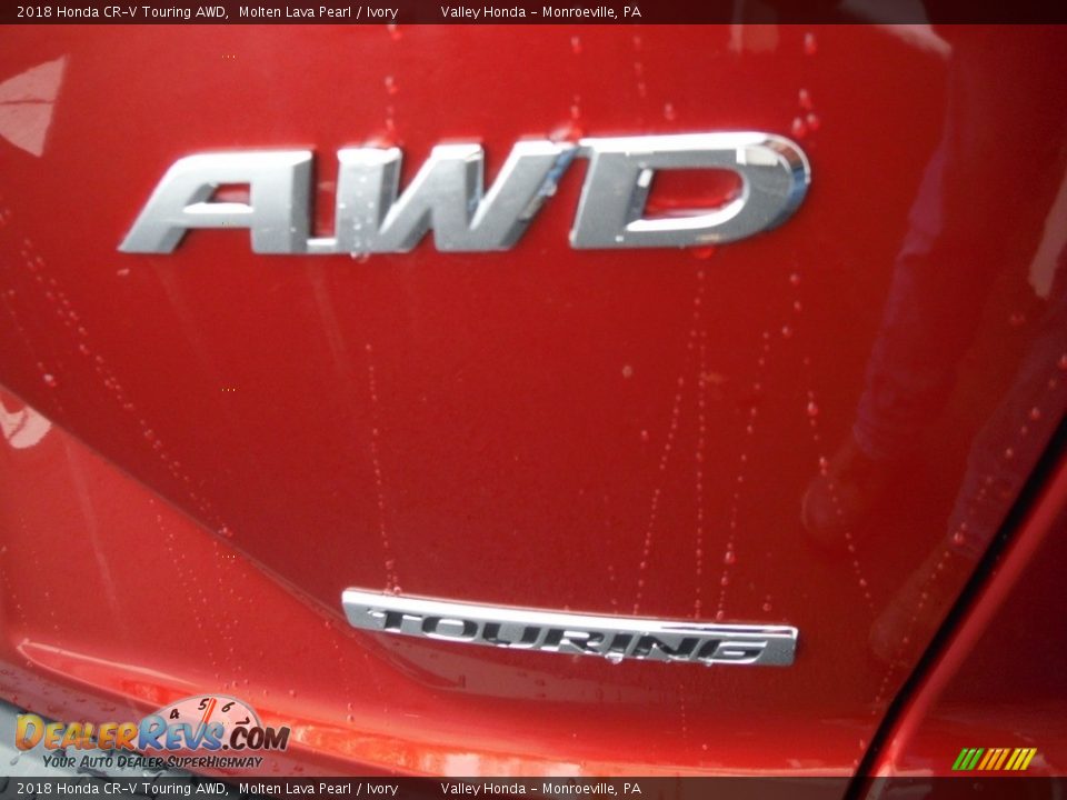 2018 Honda CR-V Touring AWD Molten Lava Pearl / Ivory Photo #9
