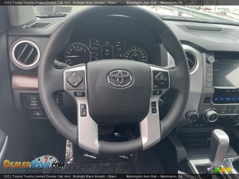 2021 Toyota Tundra Limited Double Cab 4x4 Midnight Black Metallic / Black Photo #10