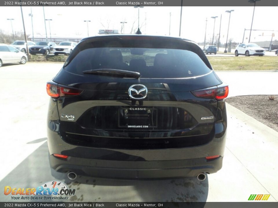 2022 Mazda CX-5 S Preferred AWD Jet Black Mica / Black Photo #5
