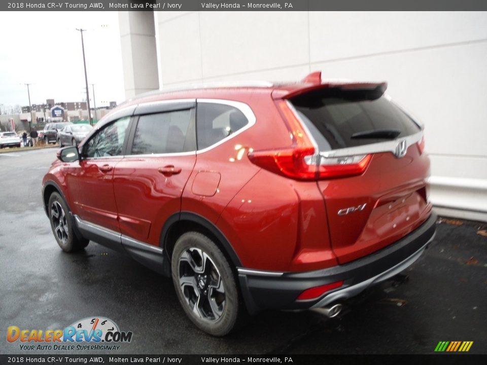 2018 Honda CR-V Touring AWD Molten Lava Pearl / Ivory Photo #12