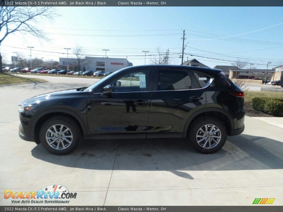 2022 Mazda CX-5 S Preferred AWD Jet Black Mica / Black Photo #6