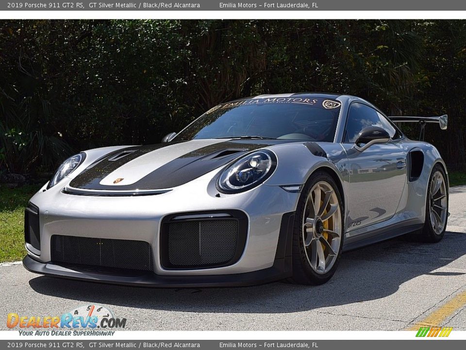 2019 Porsche 911 GT2 RS GT Silver Metallic / Black/Red Alcantara Photo #14