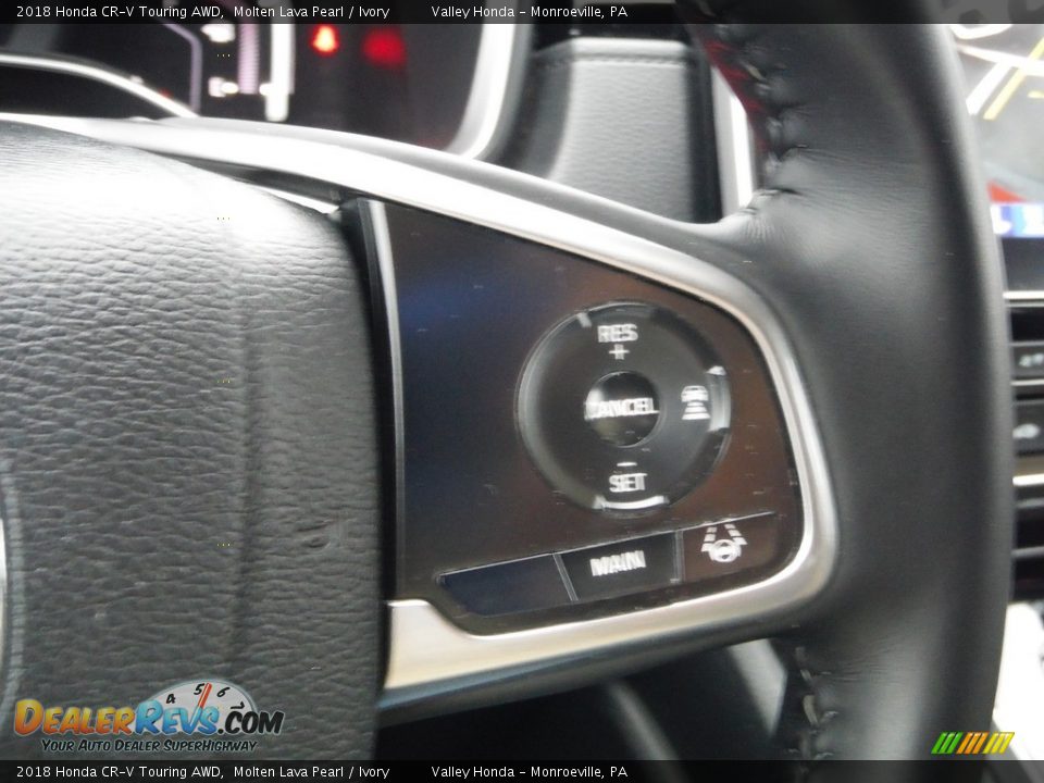 2018 Honda CR-V Touring AWD Molten Lava Pearl / Ivory Photo #26