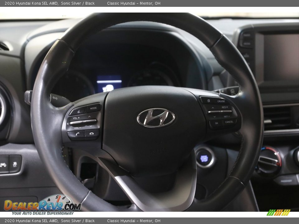 2020 Hyundai Kona SEL AWD Sonic Silver / Black Photo #7