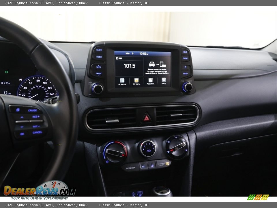 2020 Hyundai Kona SEL AWD Sonic Silver / Black Photo #9