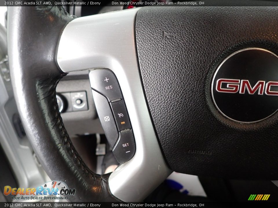 2012 GMC Acadia SLT AWD Quicksilver Metallic / Ebony Photo #18
