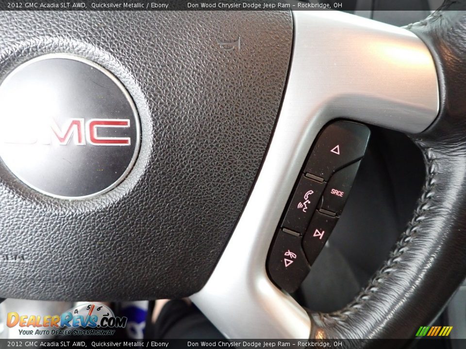 2012 GMC Acadia SLT AWD Quicksilver Metallic / Ebony Photo #19