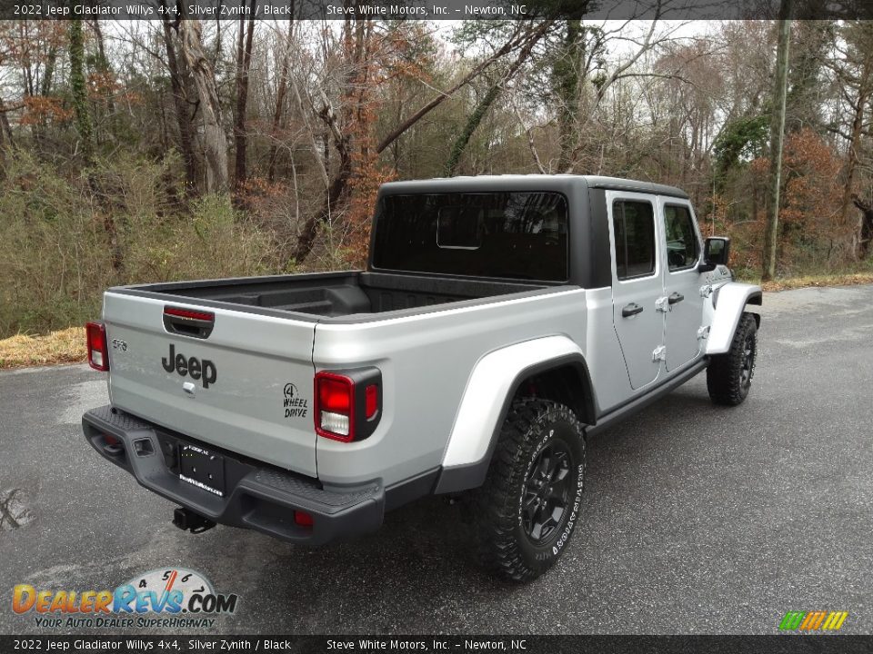 2022 Jeep Gladiator Willys 4x4 Silver Zynith / Black Photo #6