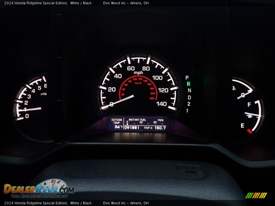 2014 Honda Ridgeline Special Edition White / Black Photo #29