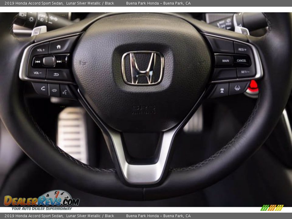 2019 Honda Accord Sport Sedan Lunar Silver Metallic / Black Photo #13