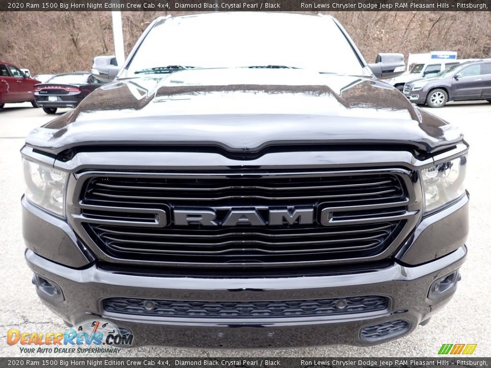 2020 Ram 1500 Big Horn Night Edition Crew Cab 4x4 Diamond Black Crystal Pearl / Black Photo #9