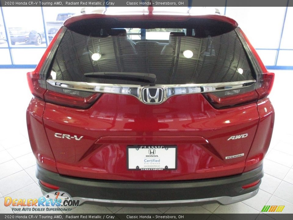 2020 Honda CR-V Touring AWD Radiant Red Metallic / Gray Photo #8