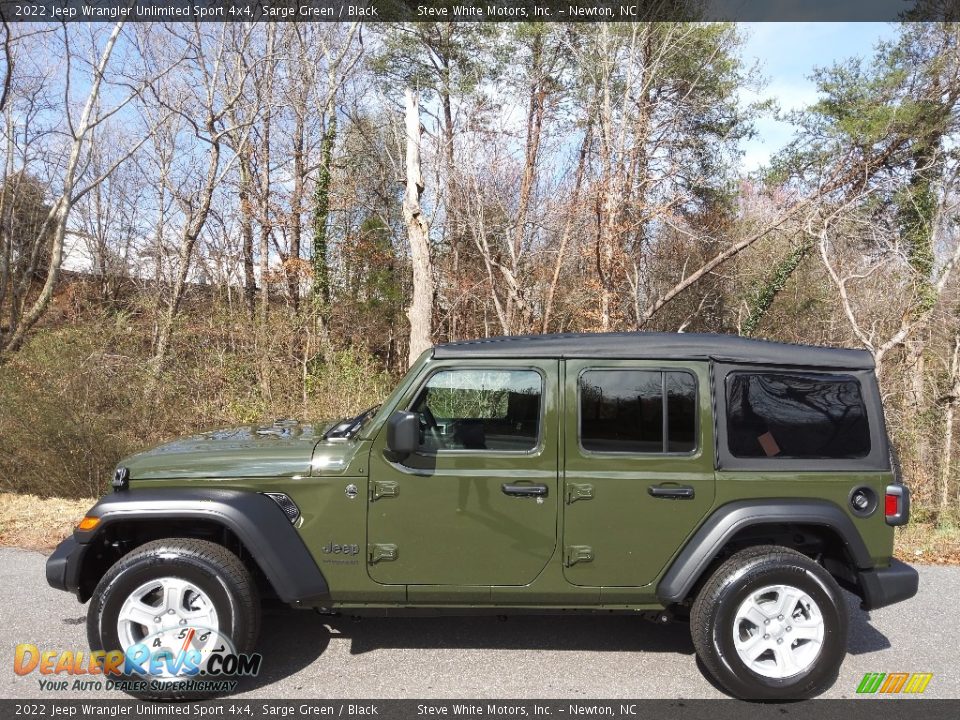 2022 Jeep Wrangler Unlimited Sport 4x4 Sarge Green / Black Photo #1