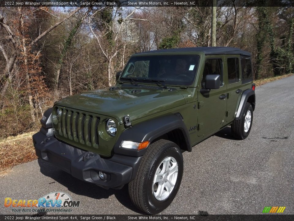 2022 Jeep Wrangler Unlimited Sport 4x4 Sarge Green / Black Photo #2